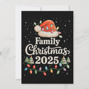 Cartes Pour Fêtes Annuelles Tenue de Noël assortie pour la famille 2025 Fête d