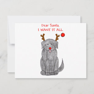 Cartes Pour Fêtes Annuelles Terre-Neuve Black Cher Père Noël