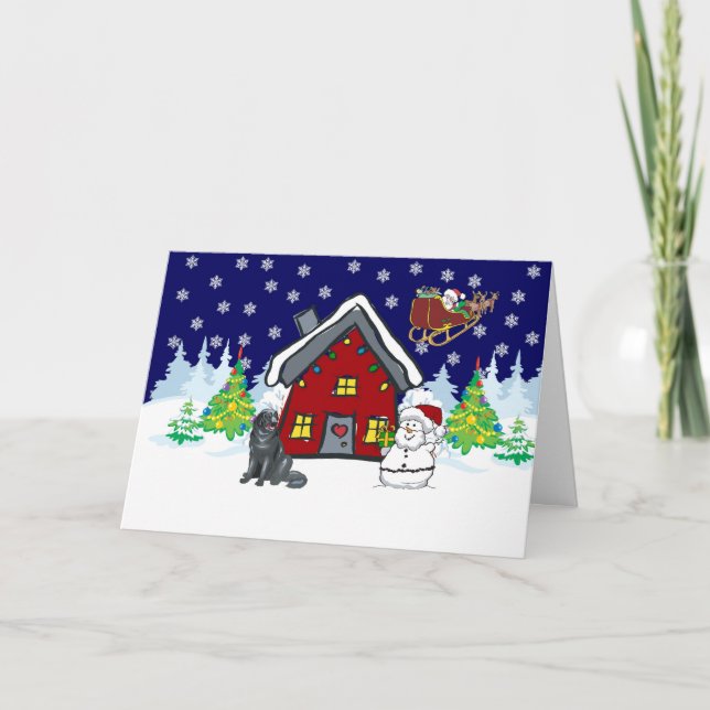 Cartes Pour Fêtes Annuelles Terre-Neuve Noël (Devant)