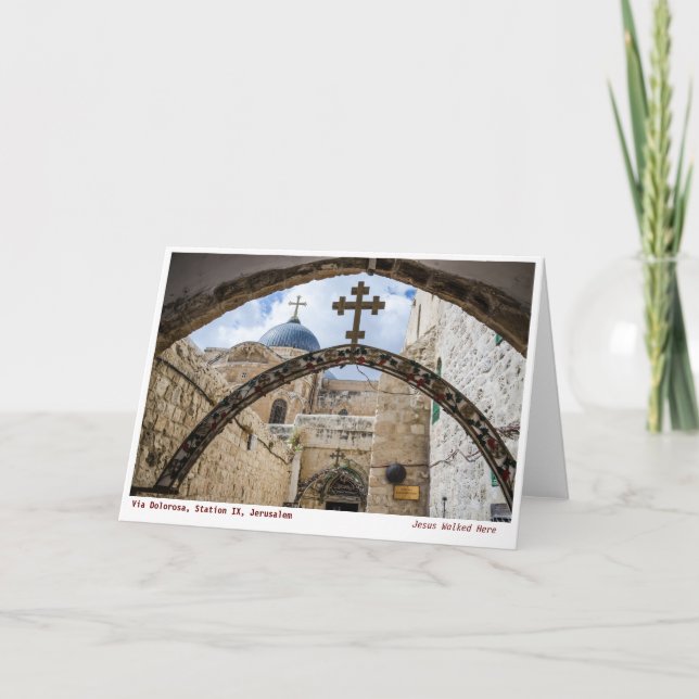 Cartes Pour Fêtes Annuelles Terre Sainte Images : Via Dolorosa, Vieille Ville  (Devant)