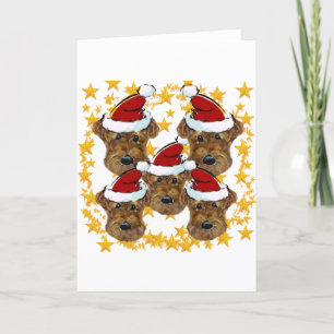 CARTES POUR FÊTES ANNUELLES TERRIERS AIRDALAIS