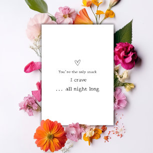 Cartes Pour Fêtes Annuelles T'es le seul snack humour grivois pour la Saint-Va