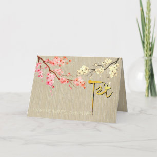 Cartes Pour Fêtes Annuelles Tet Hoa Anh Dao Blossom Vietnamese New Year GC2