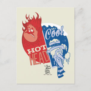 Cartes Pour Fêtes Annuelles Tête brûlée de Heat Miser et Mr Cool de Snow Miser