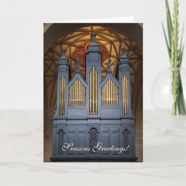 Cartes Pour Fêtes Annuelles Tewkesbury Abbey organ Christmas card (Devant)