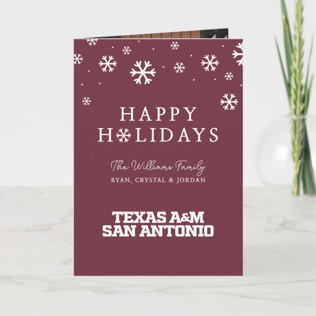 Cartes Pour Fêtes Annuelles Texas A&M San Antonio (Devant)