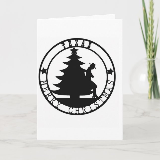 Cartes Pour Fêtes Annuelles Texas Joyeux Noël (Devant)