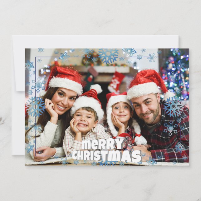Cartes Pour Fêtes Annuelles Texte avant complet sur le dos Joyeux Noël (Devant)