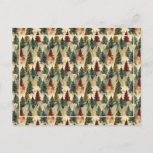 Cartes Pour Fêtes Annuelles Texte des arbres de Noël