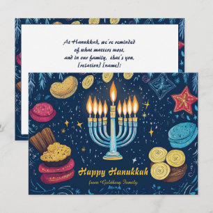 Cartes Pour Fêtes Annuelles Texte personnalisé Festival des lumières :