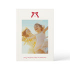 Texte rouge de Noël simple et photos personnalisée