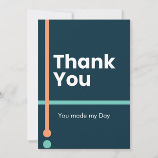 Cartes Pour Fêtes Annuelles ​Thank You - You made my Day