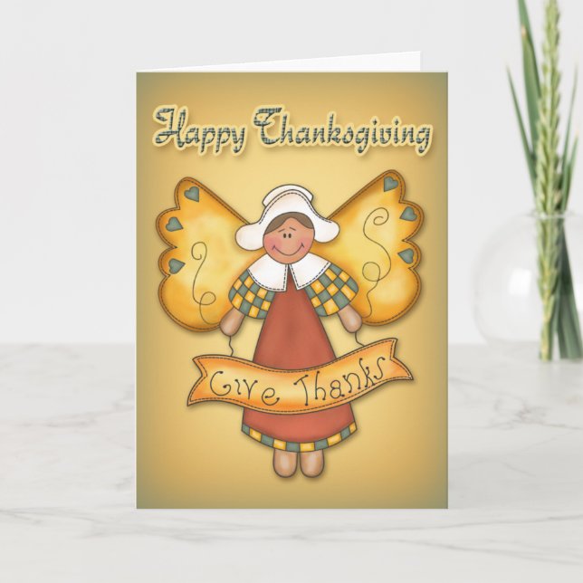 Cartes Pour Fêtes Annuelles Thanksgiving7 (Devant)