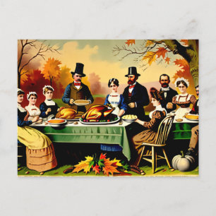 Cartes Pour Fêtes Annuelles Thanksgiving 1800