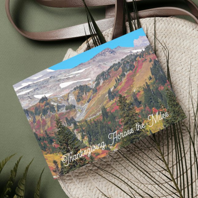 Cartes Pour Fêtes Annuelles Thanksgiving Across the Miles Scenic Landscape (In Situ)