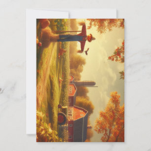 Cartes Pour Fêtes Annuelles Thanksgiving/Automne/Automne/Automne sur la ferme