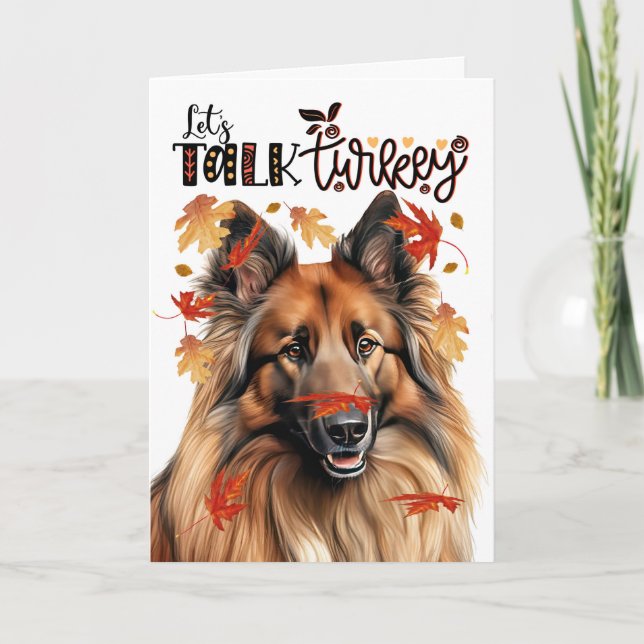Cartes Pour Fêtes Annuelles Thanksgiving Belge Tervuren Parlons Turquie (Devant)