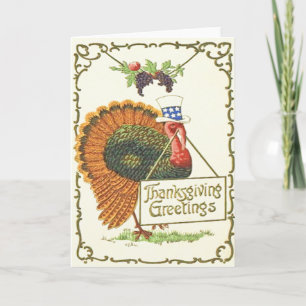 Cartes Pour Fêtes Annuelles Thanksgiving Patriotique