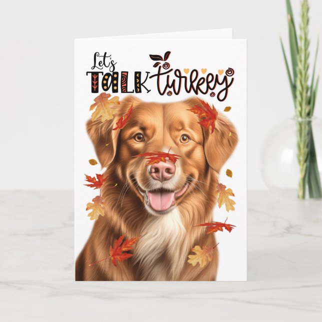 Cartes Pour Fêtes Annuelles Thanksgiving Tolling Retriever Parlons de Turquie (Devant)