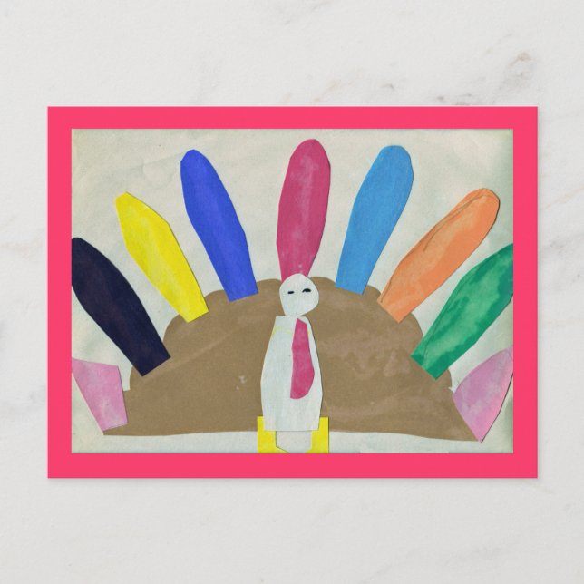 Cartes Pour Fêtes Annuelles Thanksgiving Turquie (Devant)