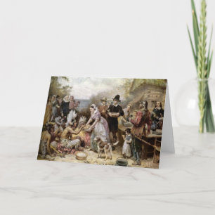 Cartes Pour Fêtes Annuelles Thanksgiving Vintage