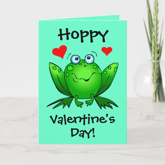 Cartes Pour Fêtes Annuelles The My Princess Hoppy Valentines Cute Frogs (Devant)