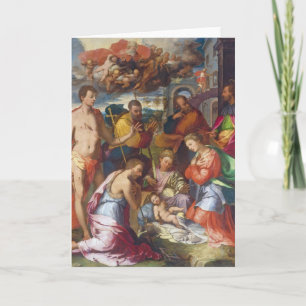 Cartes Pour Fêtes Annuelles The Nativity, 1534 (oil on panel)