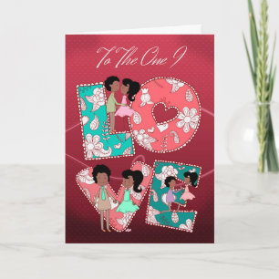 Cartes Pour Fêtes Annuelles The one I love Patterned Love And Loving Africa
