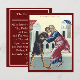 Cartes Pour Fêtes Annuelles The Prodigal Son prayer card