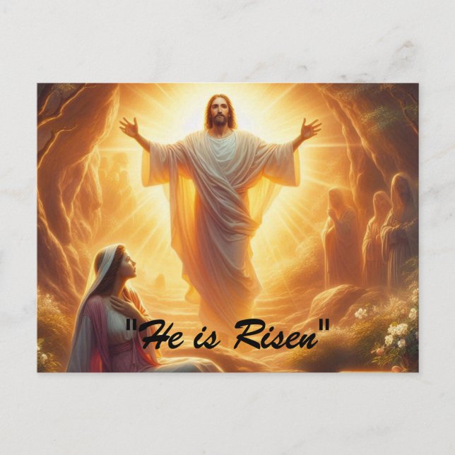 Cartes Pour Fêtes Annuelles The Resurrection Light: Jesus Christ Rises (Devant)