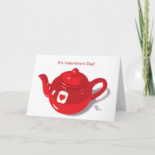 Cartes Pour Fêtes Annuelles Thé Valentine (Devant)