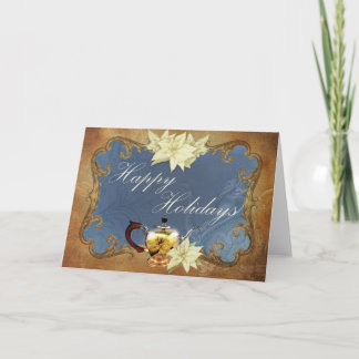 Cartes Pour Fêtes Annuelles Thé victorien de vacances