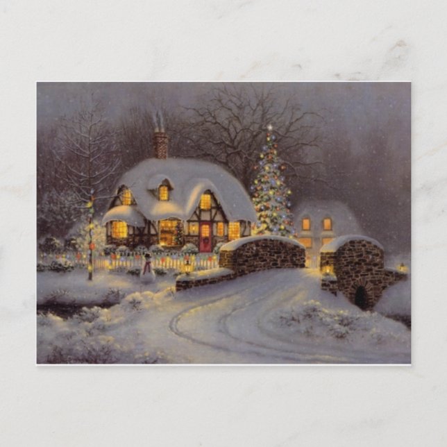 Cartes Pour Fêtes Annuelles Thème de Noël (Devant)