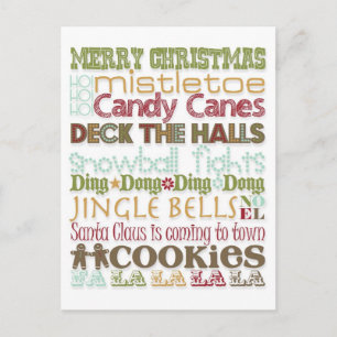 Cartes Pour Fêtes Annuelles Thème de Noël