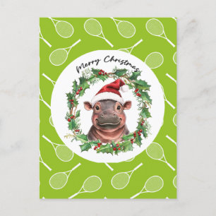 Cartes Pour Fêtes Annuelles Thème de Noël de tennis