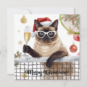 Cartes Pour Fêtes Annuelles Thème de Noël de tennis pour les Amoureux de les c