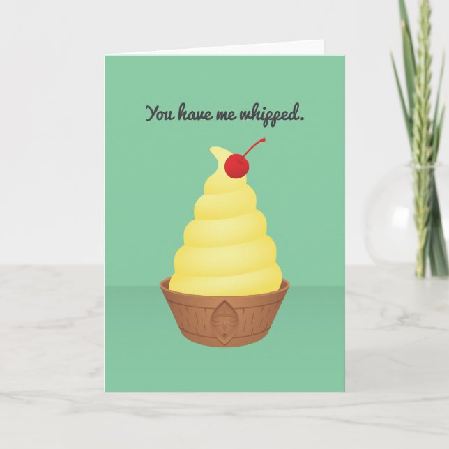 Cartes Pour Fêtes Annuelles Theme Park Valentine : Vous m'avez fouetté. (Devant)