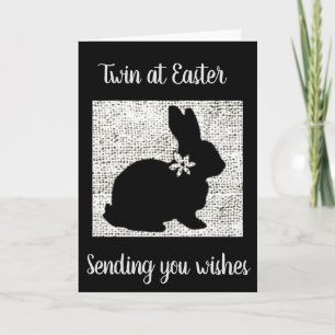 CARTES POUR FÊTES ANNUELLES THIS CUTE BUNNY IS HOPING BY TO SAY HAPPY *EASTER*