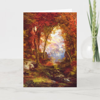 Cartes Pour Fêtes Annuelles Thomas Moran - Sous les arbres