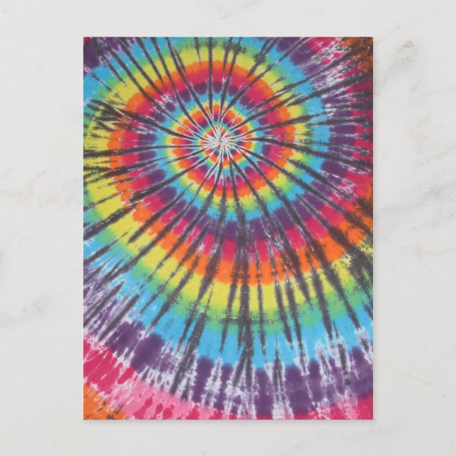 Cartes Pour Fêtes Annuelles Tie Tee Dye (Devant)