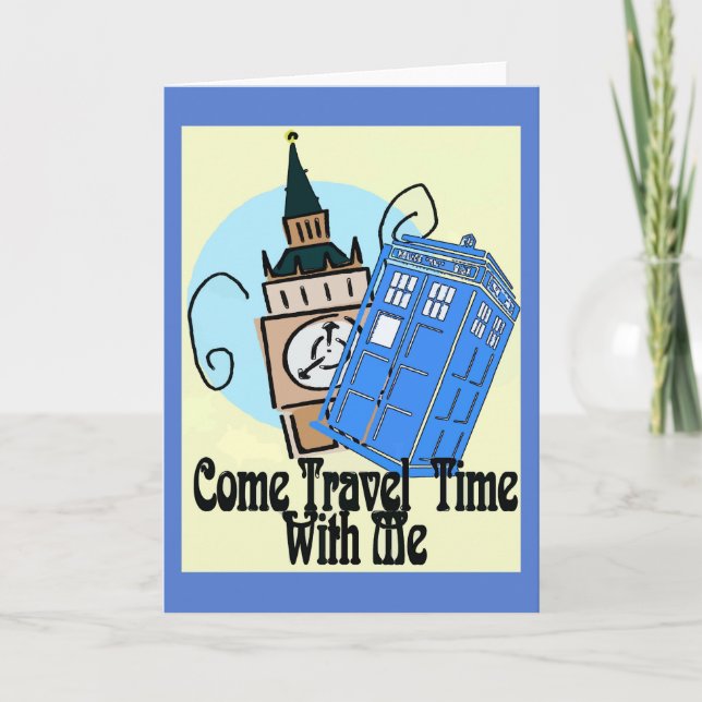Cartes Pour Fêtes Annuelles Time Traveller Valentine (Devant)