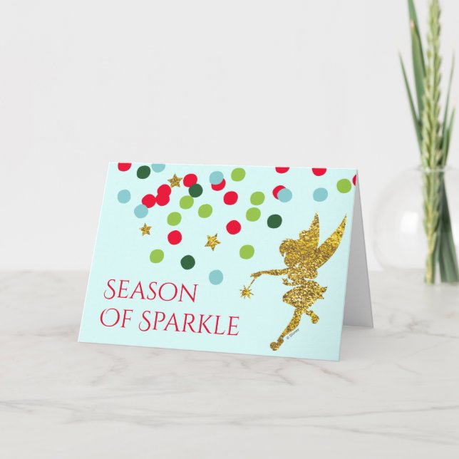 Cartes Pour Fêtes Annuelles Tinker Bell | Tinker Bell Étincelle de Noël (Devant)