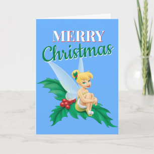 Cartes Pour Fêtes Annuelles Tinkerbell Houx de Noël