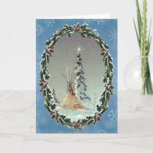 Cartes Pour Fêtes Annuelles TIPI et GUIRLANDE SOLITAIRES par SHARON SHARPE