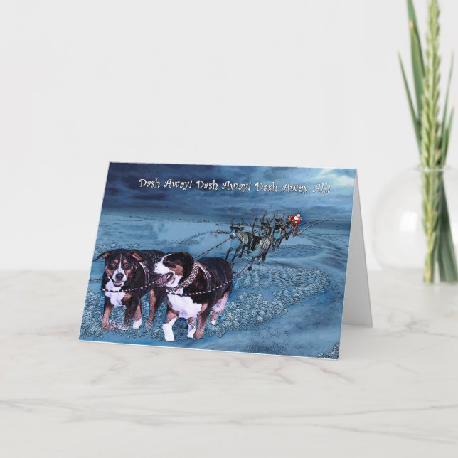 Cartes Pour Fêtes Annuelles Tiret loin, tiret loin ! (Devant)