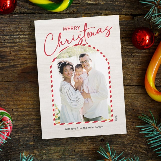 Cartes Pour Fêtes Annuelles Titre moderne Joyeux Noël Famille (Créateur téléchargé)
