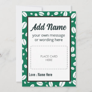 Cartes Pour Fêtes Annuelles Titulaire de carte-cadeau café sur mesure