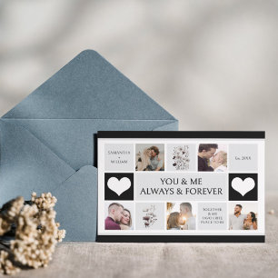 Cartes Pour Fêtes Annuelles Toi et moi toujours & pour toujours en collage pho