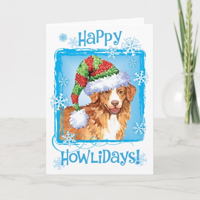 Cartes Pour Fêtes Annuelles Toller heureux de Howliday (Devant)