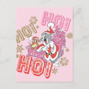 Cartes Pour Fêtes Annuelles Tom et Jerry « Ho ! Ho ! Ho ! » Livraison de cadea